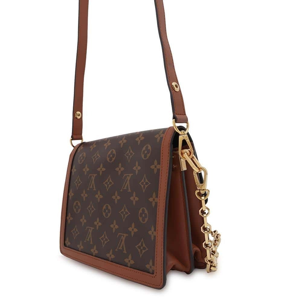 Louis Vuitton Dauphine Monogram Black Shoulder Bag Reverse